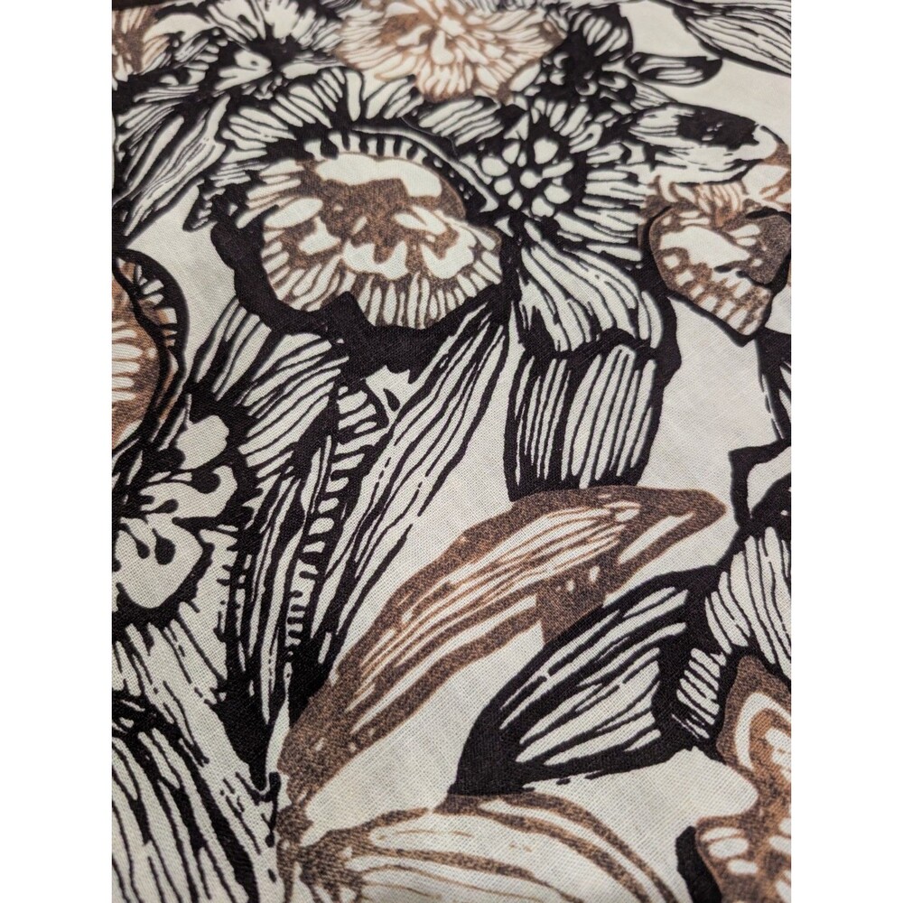 Cato Floral Midi Skirt Womens Plus Size 18/20W Multi-color Linen Blend A Line - Picture 2 of 10